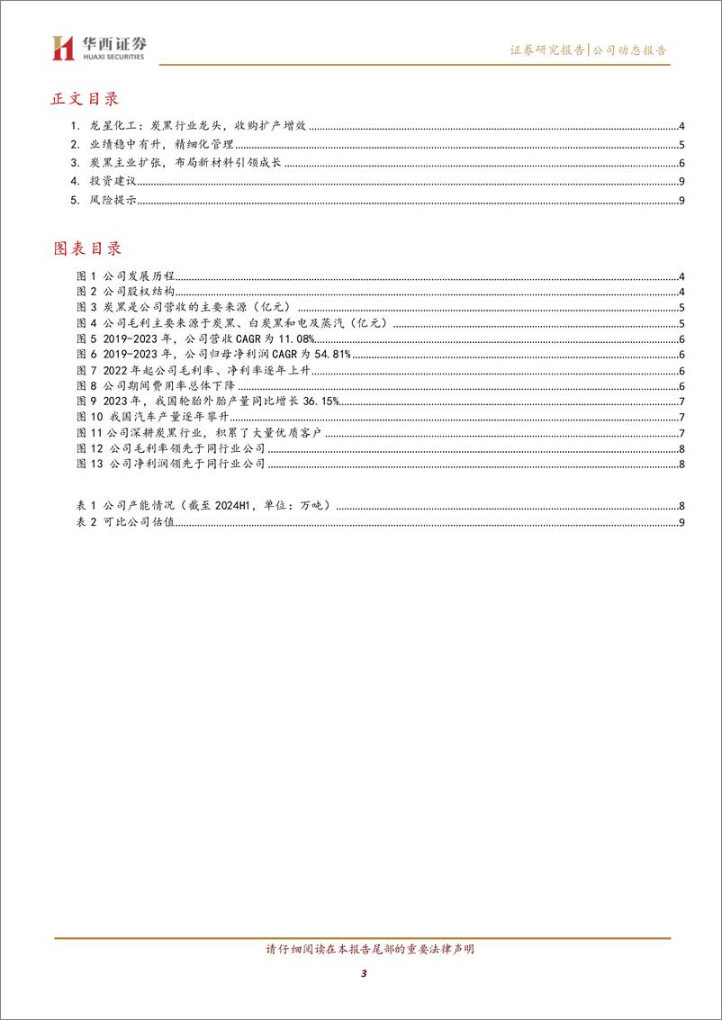 《龙星化工(002442)炭黑产能增长夯实地位，发力新材料引领成长-241231-华西证券-12页》 - 第3页预览图