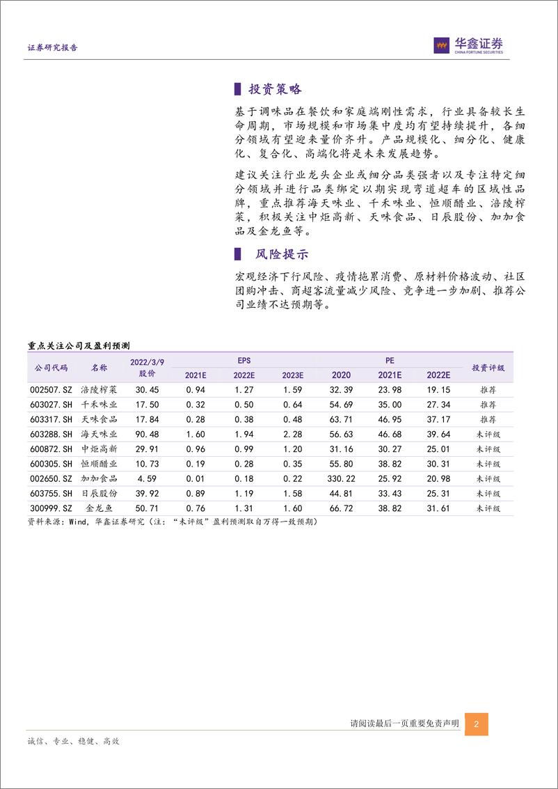 《调味品行业深度报告：行业景气度仍存，细分赛道掘金时》 - 第2页预览图