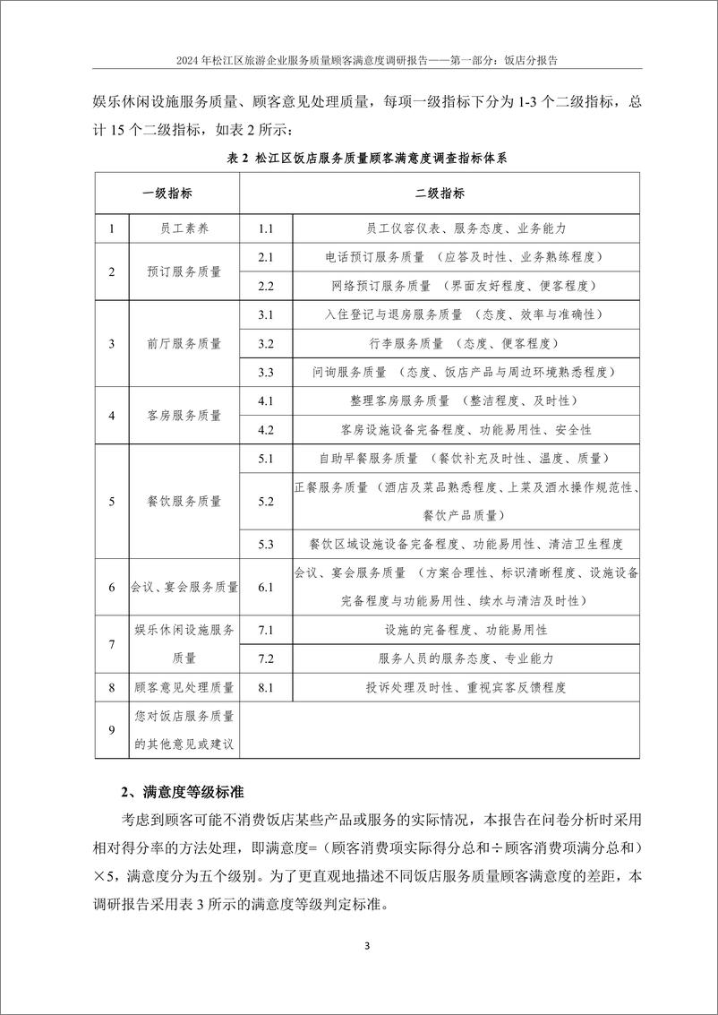 《2024 年松江区旅游企业服务质量顾客满意度调研报告》 - 第7页预览图