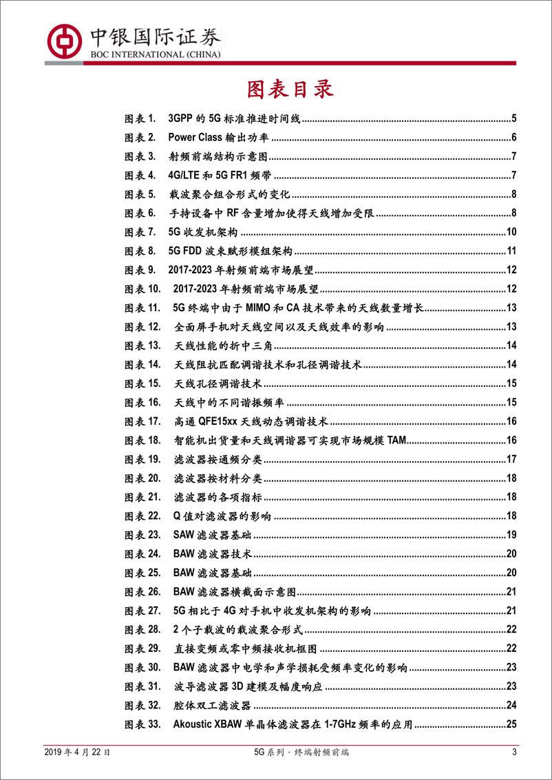 《电子行业5G系列·终端射频前端：5G终端商用序幕拉开，射频前端或将腾飞-20190422-中银国际-53页》 - 第4页预览图