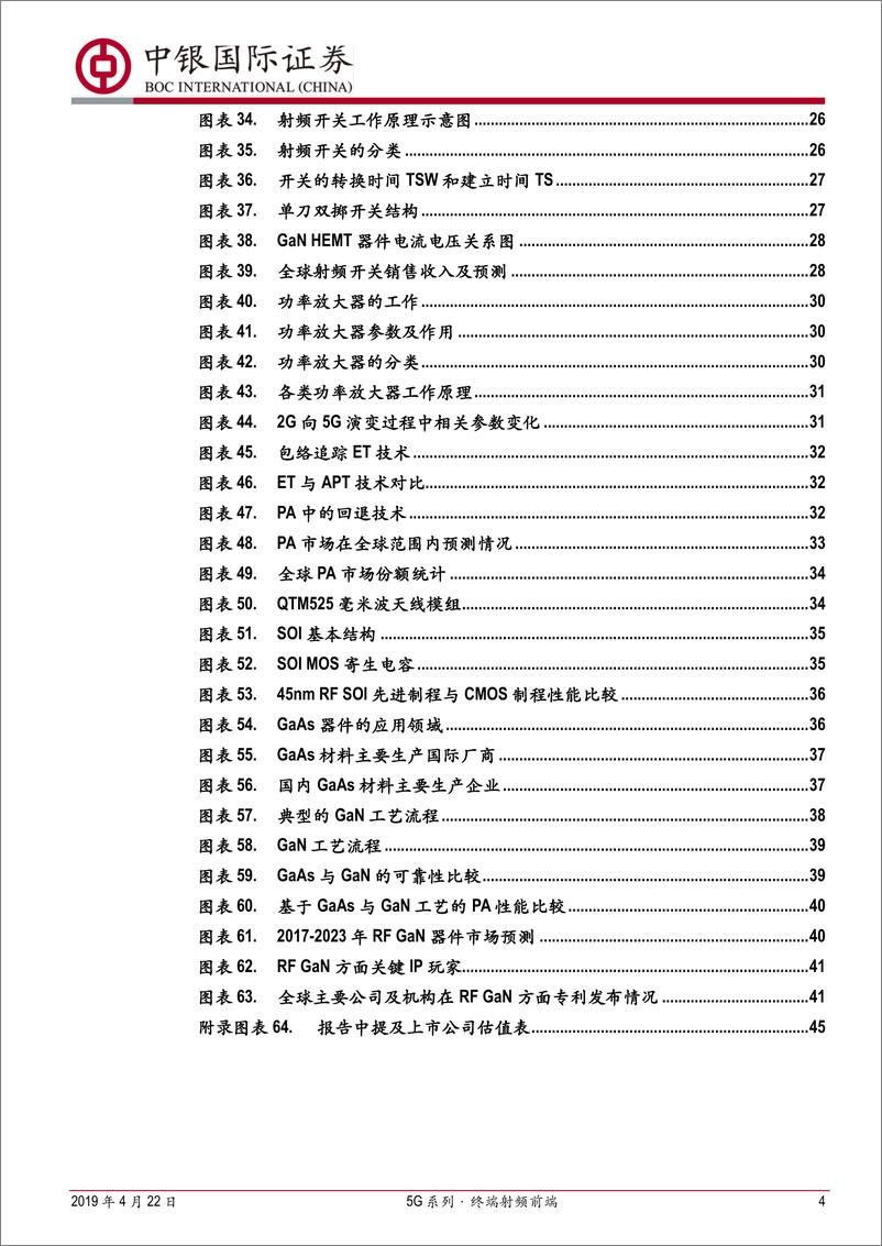 《电子行业5G系列·终端射频前端：5G终端商用序幕拉开，射频前端或将腾飞-20190422-中银国际-53页》 - 第5页预览图