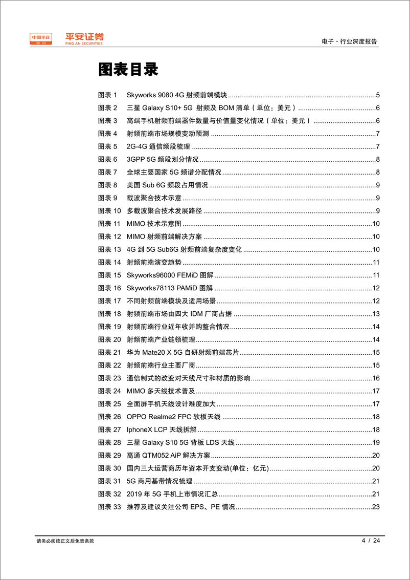 《手机射频行业深度报告：5G已至，射频前端先行-20190826-平安证券-24页》 - 第5页预览图