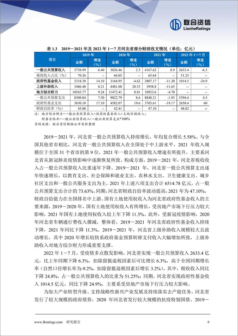 《联合资信-地方政府与城投企业债务风险研究报告-河北篇-29页》 - 第8页预览图