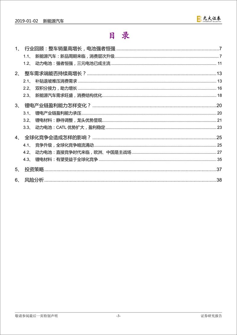 《新能源汽车行业2019年投资策略：龙头引领，全球化来袭-20190102-光大证券-40页》 - 第3页预览图