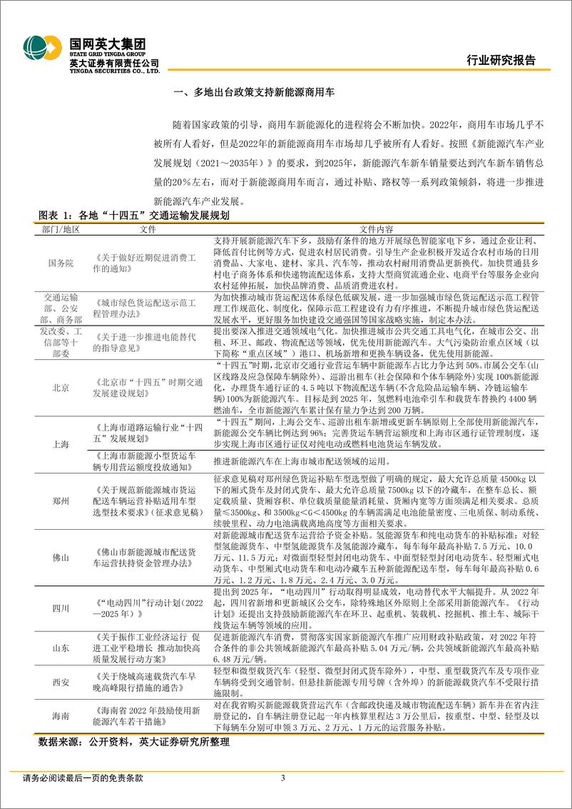 《新能源汽车行业专题报告：政策引导，商用车新能源化进程加快-20220610-英大证券-20页》 - 第4页预览图