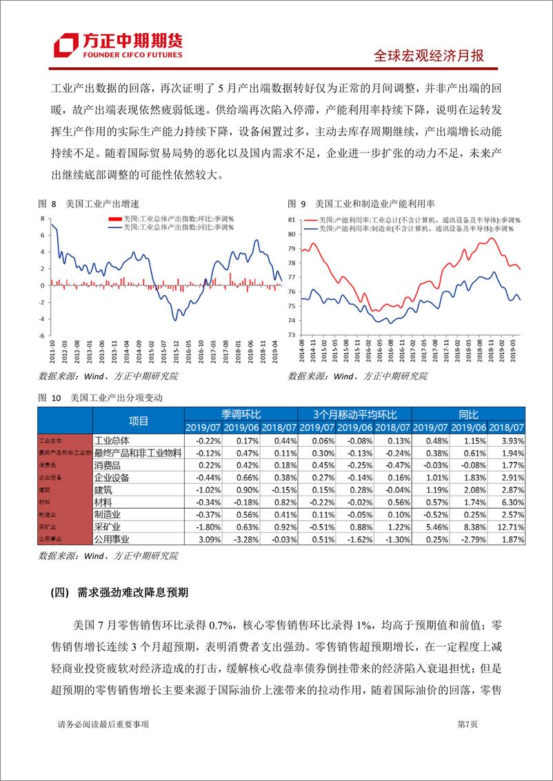 《全球宏观经济月报：制造业危机、贸易局势与经济放缓-20190831-方正中期期货-33页》 - 第8页预览图