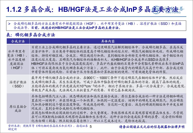 《光电材料系列之砷化镓 磷化铟：光电国产化推动第二代半导体景气上行（下）》 - 第5页预览图