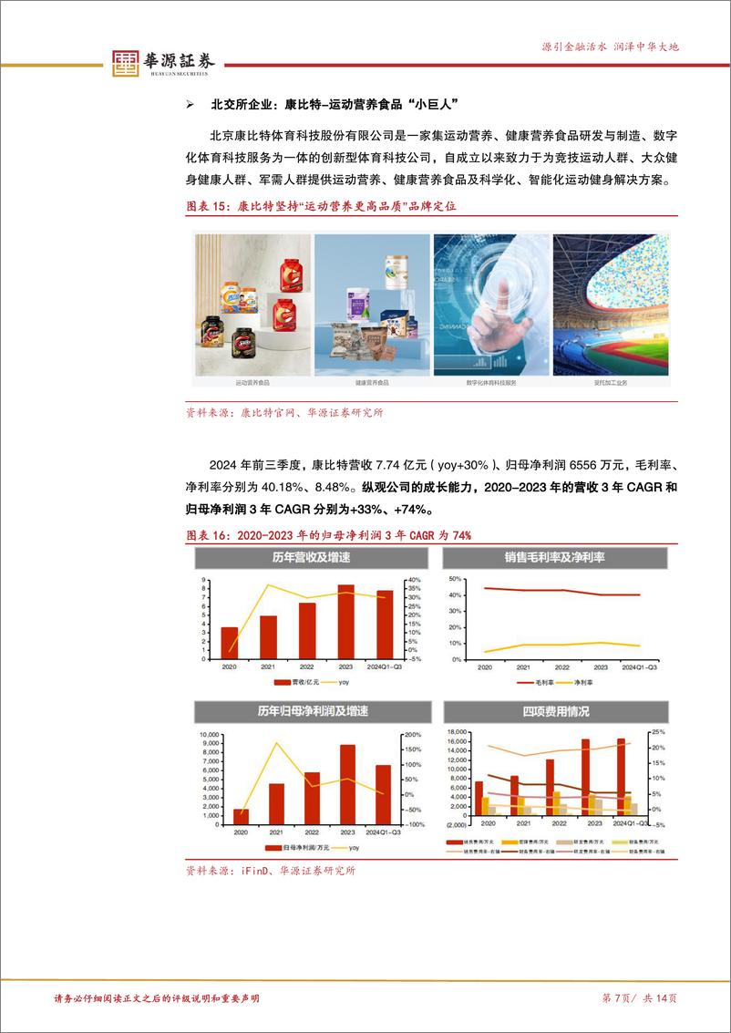 《北交所消费服务产业跟踪第一期：马拉松赛事繁荣助推泛健康产业迸发，关注康比特等运动营养公司-241124-华源证券-14页》 - 第7页预览图