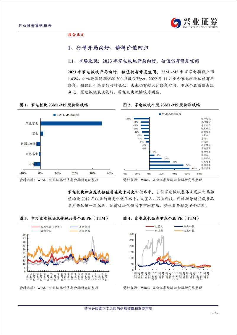 《家电行业2023年中期投资策略：价值回归，渐入佳境-20230623-兴业证券-33页》 - 第6页预览图