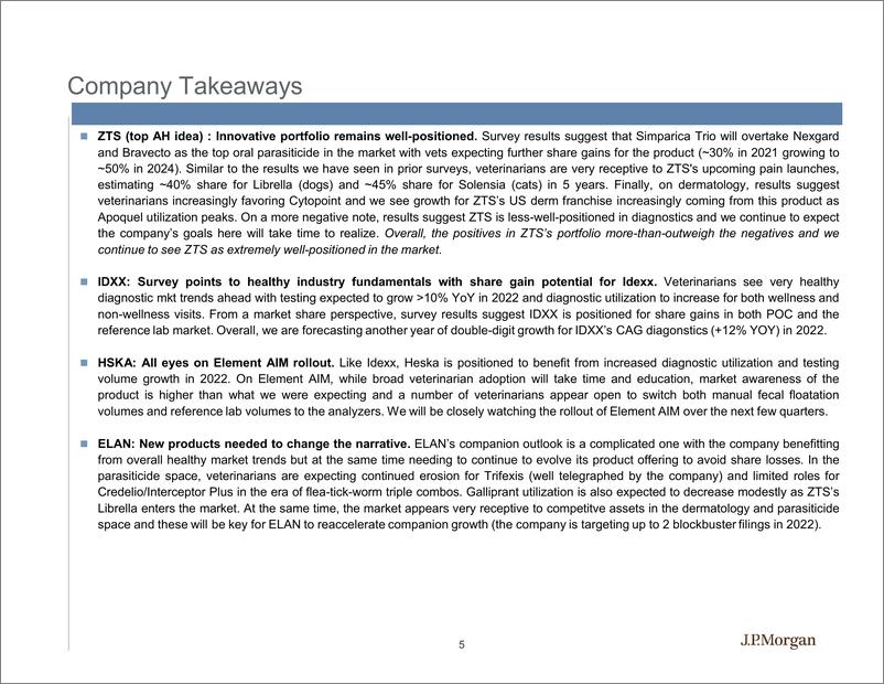 《J.P. 摩根-美股投资策略-兽医调查要点：对我们的动物健康保险的影响-2022.3-43页》 - 第6页预览图