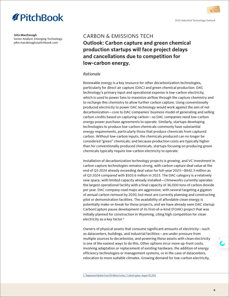 《PitchBook_2025工业技术展望报告_英文版_》 - 第6页预览图