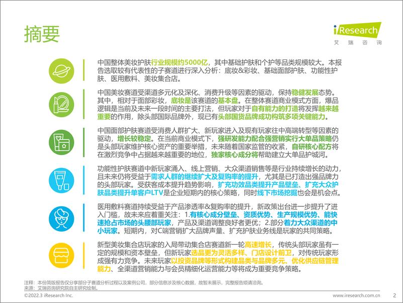 《艾瑞咨询：2022年中国美妆护肤品行业投资研究报告（简版）-76页》 - 第3页预览图