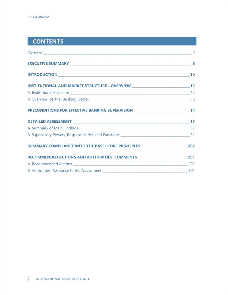 《IMF-沙特阿拉伯：金融部门评估计划——对遵守巴塞尔有效银行监管核心原则的详细评估（英）-2024.9-310页》 - 第3页预览图