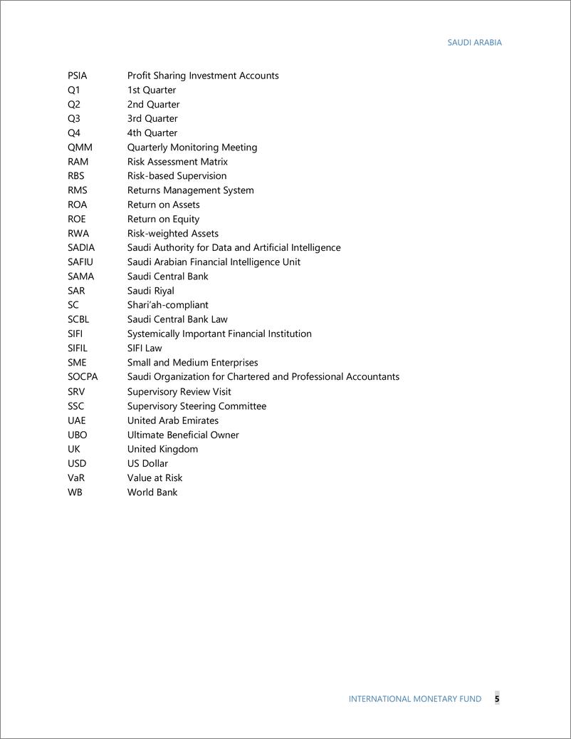 《IMF-沙特阿拉伯：金融部门评估计划——对遵守巴塞尔有效银行监管核心原则的详细评估（英）-2024.9-310页》 - 第6页预览图