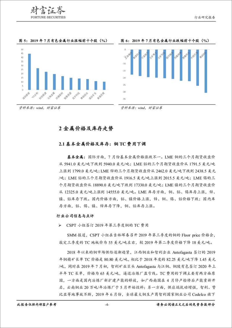 《有色金属行业月度报告：看多黄金、白银、铜价格走势-20190807-财富证券-13页》 - 第5页预览图