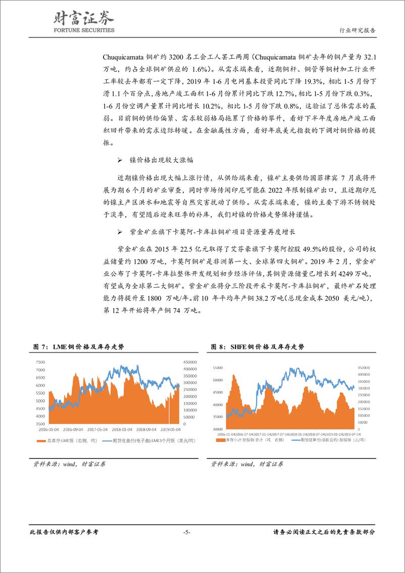 《有色金属行业月度报告：看多黄金、白银、铜价格走势-20190807-财富证券-13页》 - 第6页预览图