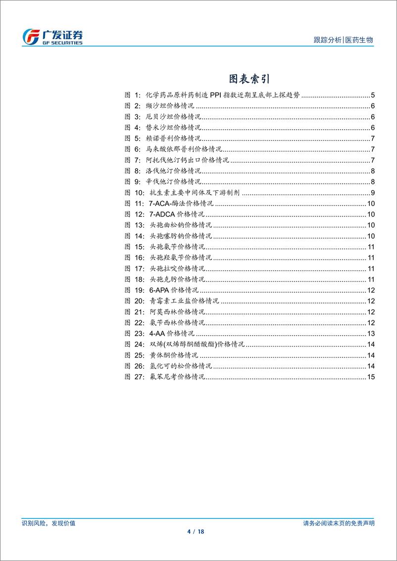 《医药生物行业：青霉素头孢类上游价格高位震荡，4-AA价格探底企稳-241119-广发证券-18页》 - 第4页预览图