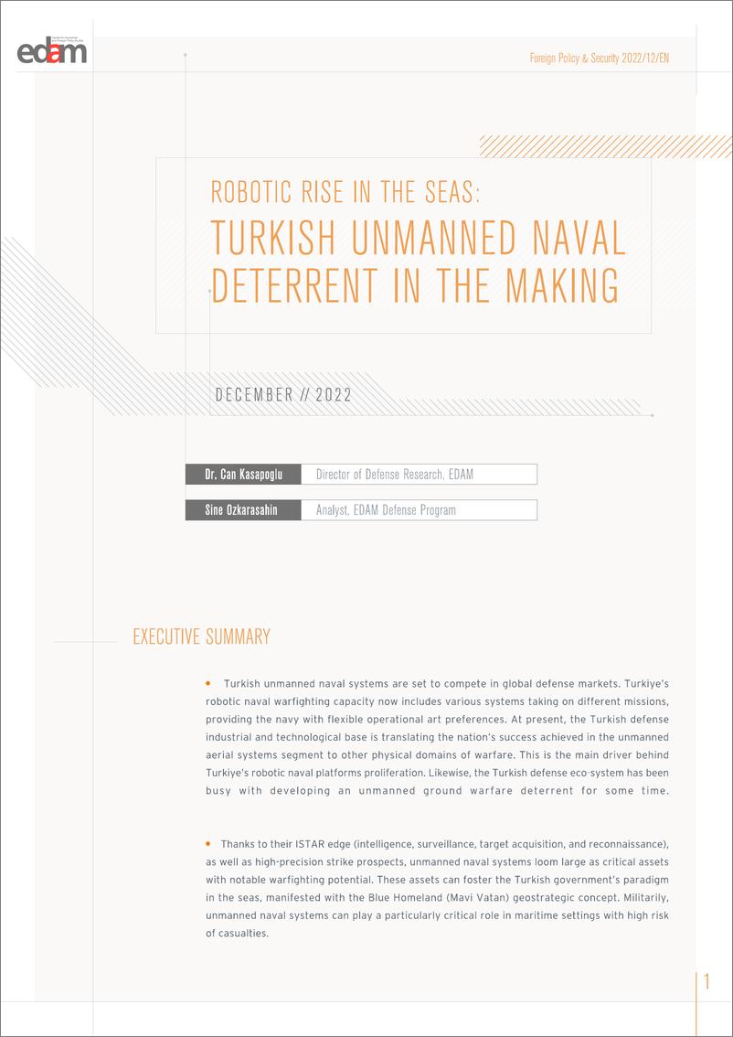 《经济与外交政策研究中心-海上机器人崛起：土耳其无人海军威慑力量正在形成（英）-2022.12-14页》 - 第3页预览图