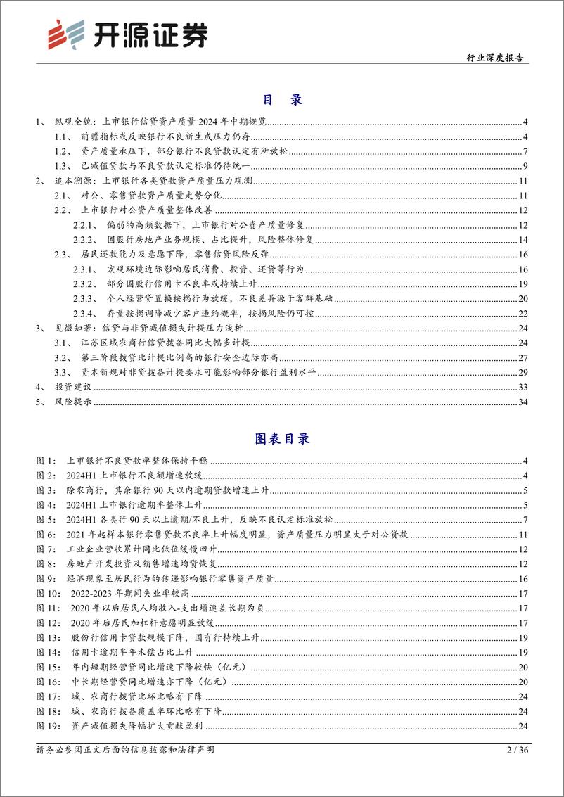 《银行行业深度报告_化存控新_后而弥坚_2024H1上市银行资产质量观察》 - 第2页预览图