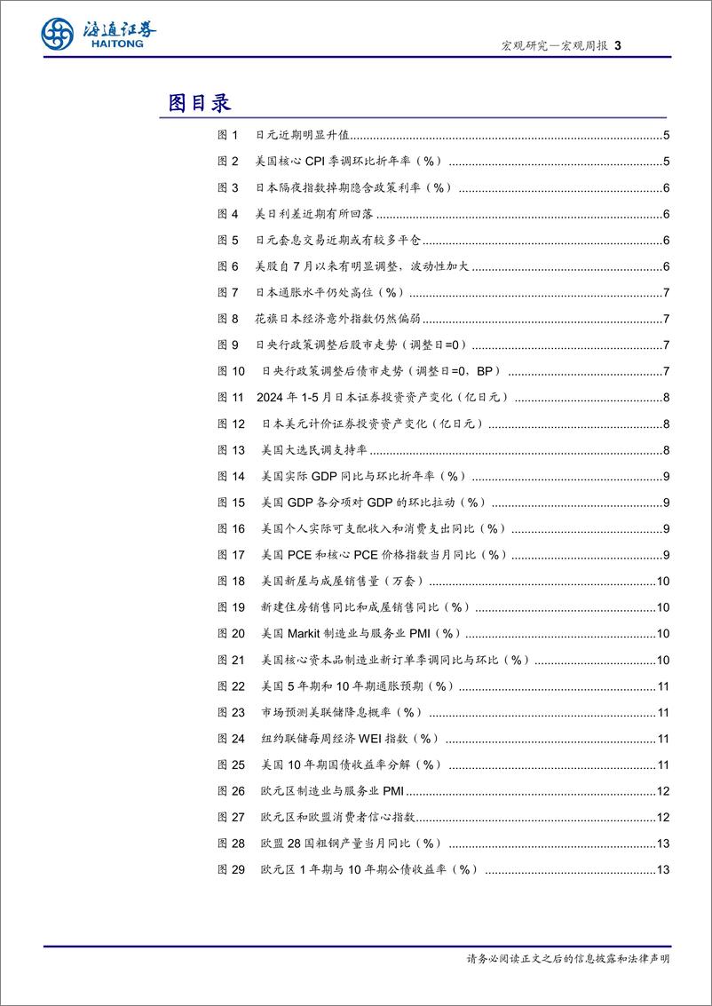 《海外经济政策跟踪：日元为何快速升值？若加息有何影响？-240728-海通证券-14页》 - 第3页预览图