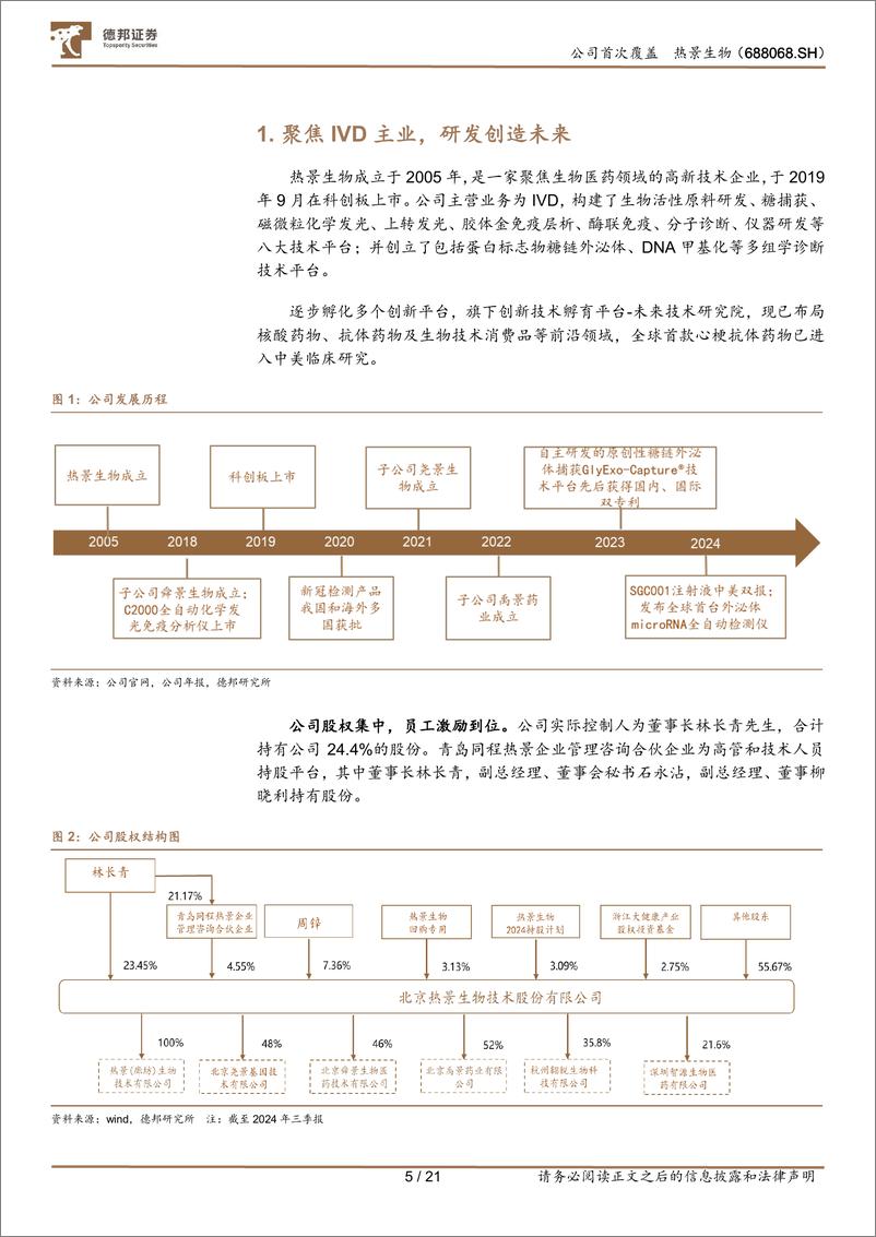 《热景生物(688068)聚焦IVD主业，研发创造未来-241127-德邦证券-21页》 - 第5页预览图