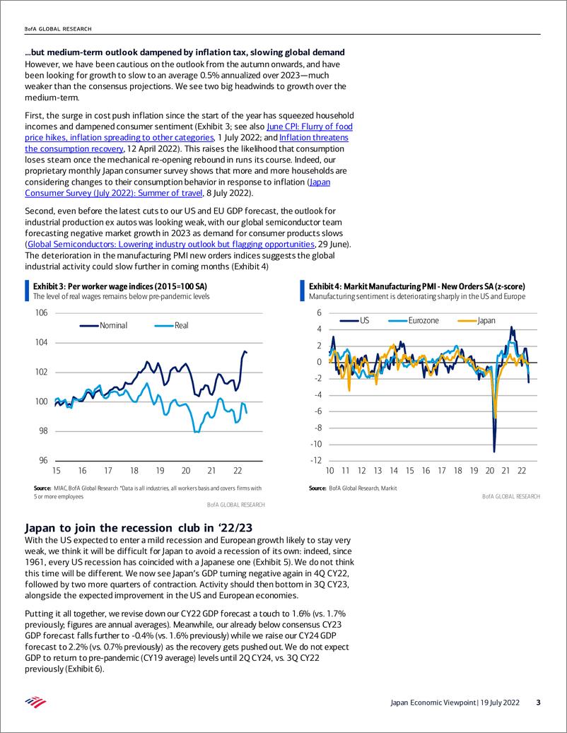 《BOFJapan Economic ViewpoinJoining the recession club》 - 第4页预览图