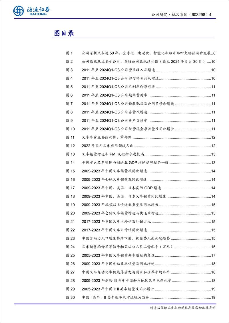 《杭叉集团(603298)公司深度报告：国产叉车龙头，国际化、电动化持续加码-241216-海通证券-42页》 - 第4页预览图