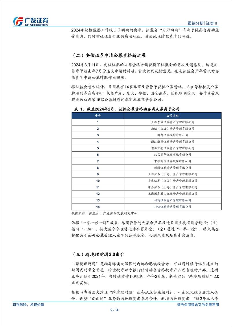 《证券Ⅱ行业：3月新发基金复苏，监管趋严优化投资环境-240405-广发证券-14页》 - 第5页预览图