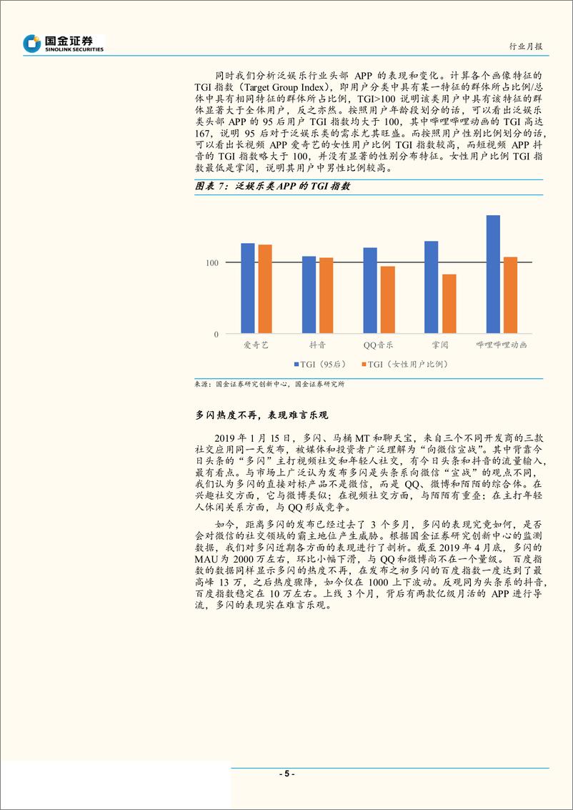 《移动互联网行业APP四月数据分析：泛娱乐类增长迅猛，头条系社交之路坎坷-20190519-国金证券-14页》 - 第6页预览图