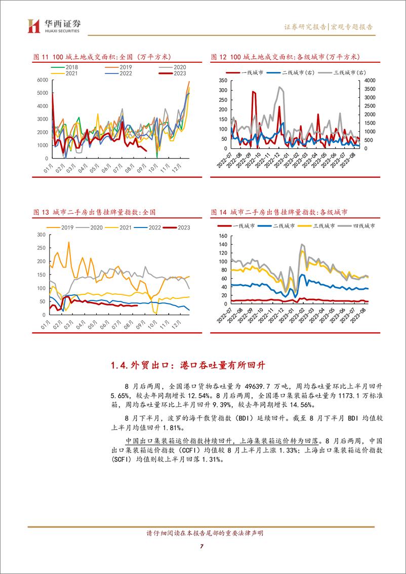 《8月下半月宏观高频数据跟踪：新房销售显著回暖，基建落地持续加快-20230904-华西证券-19页》 - 第8页预览图