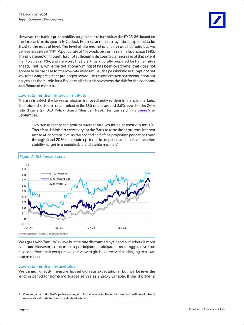 《Deutsche Bank-Japan Economic Perspectives Breaking out of the “low-rate m...-112131046》 - 第2页预览图