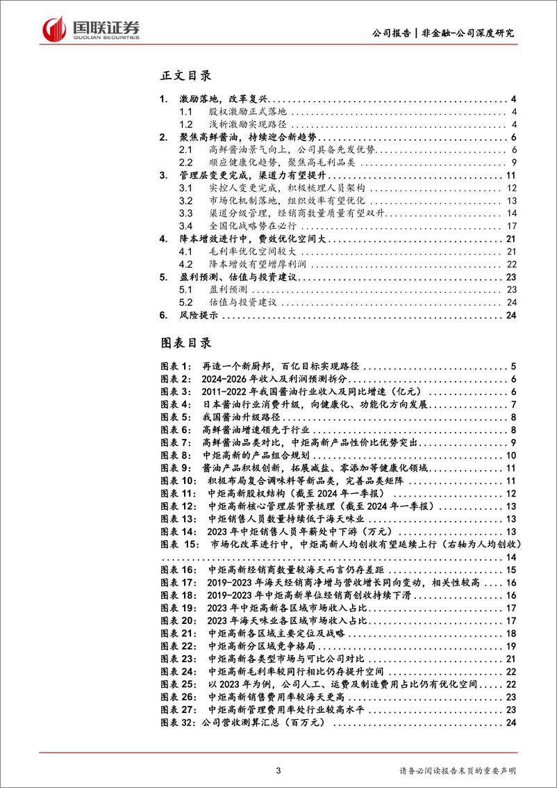 《中炬高新(600872)浅析激励实现路径-240626-国联证券-27页》 - 第3页预览图