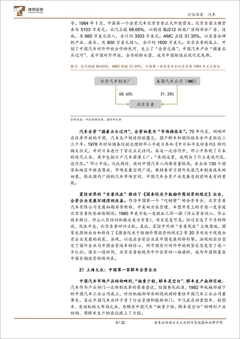 《汽车行业：电动化、智能化自主领先，新发展阶段下合资汽车品牌挑战重重-20230530-德邦证券-32页》 - 第7页预览图