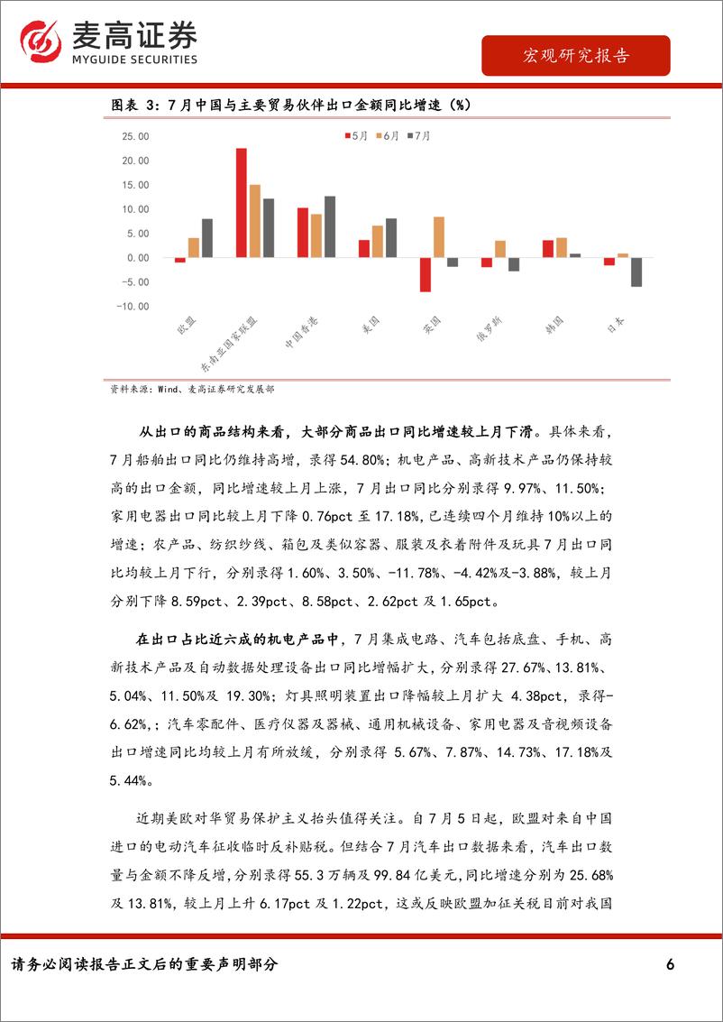 《7月进出口数据点评：出口增速小幅回落，贸易顺差边际收窄-240807-麦高证券-11页》 - 第6页预览图