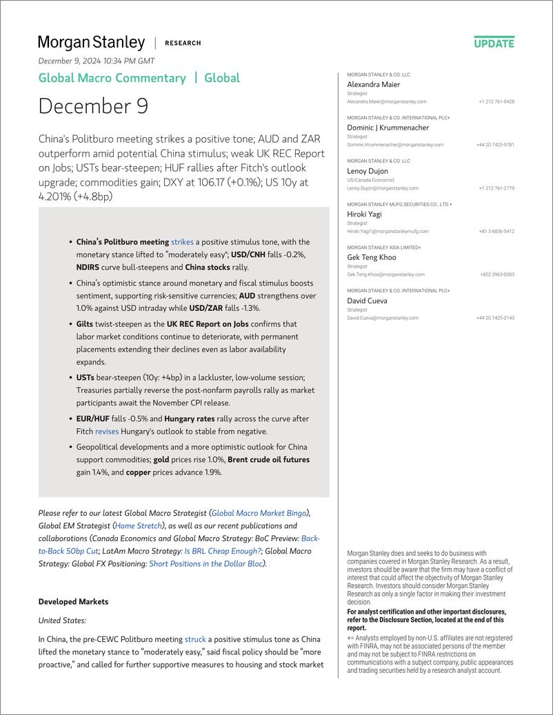 《Morgan Stanley Fixed-Global Macro Commentary December 9-112102371》 - 第1页预览图