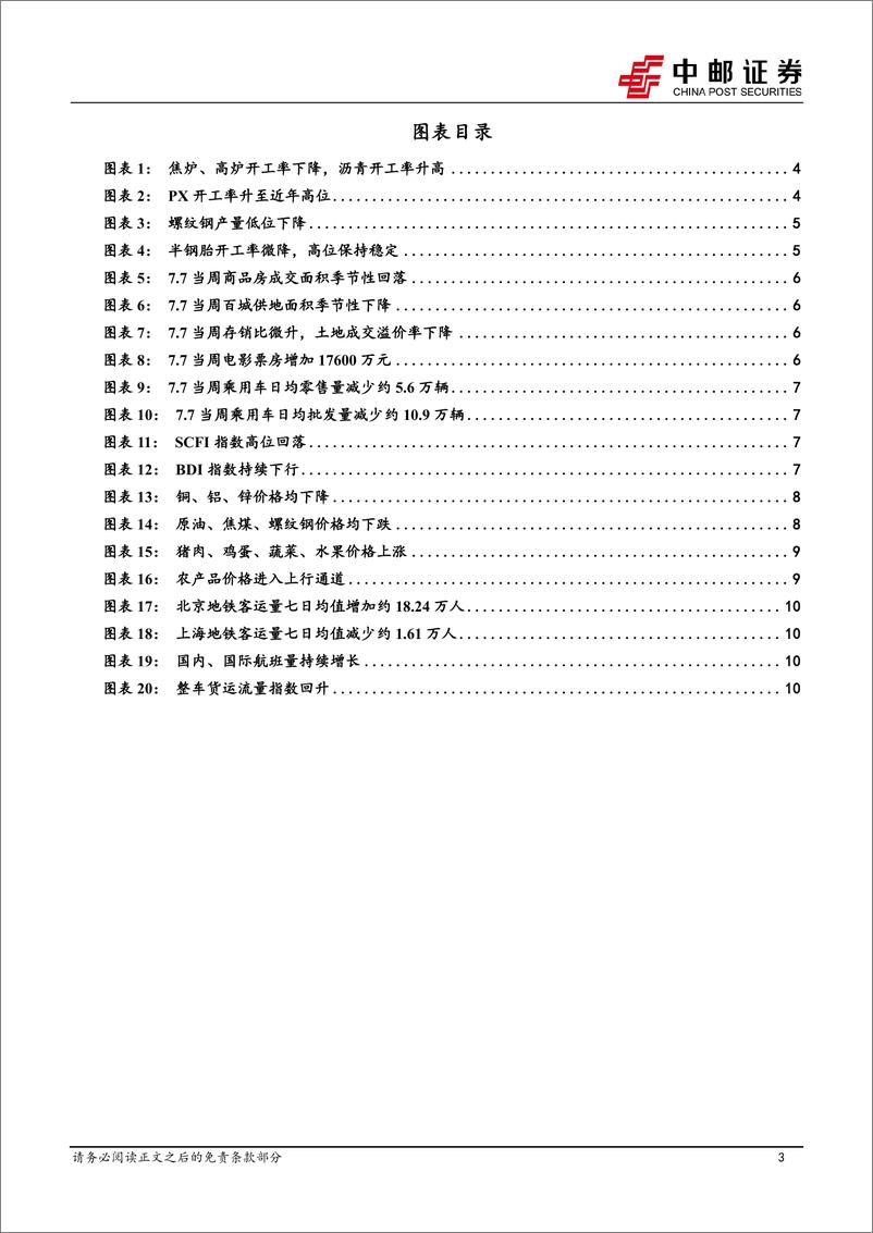 《高频数据跟踪：物价走势分化，暑期消费升温-240713-中邮证券-13页》 - 第3页预览图