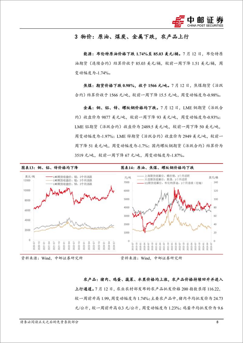 《高频数据跟踪：物价走势分化，暑期消费升温-240713-中邮证券-13页》 - 第8页预览图