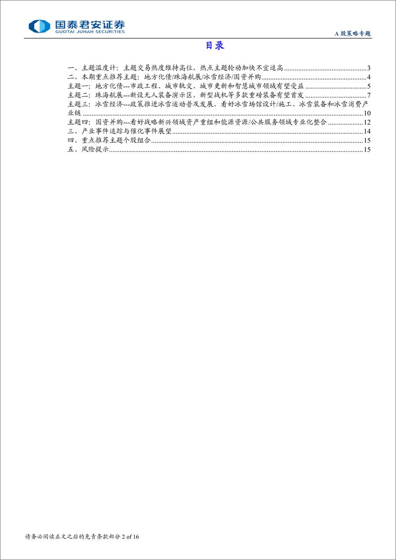 《主题风向标11月第1期：高位主题降温，关注珠海航展等增量催化-241103-国泰君安-16页》 - 第2页预览图