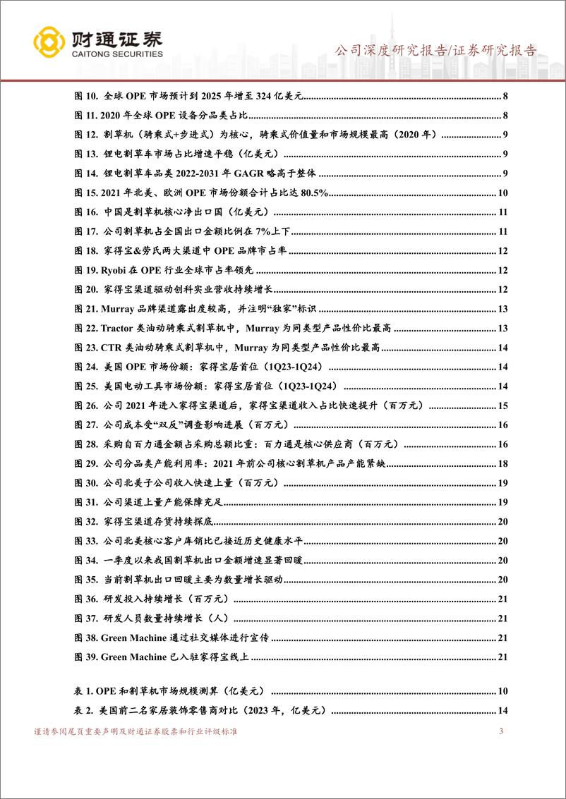 《大叶股份(300879)行业东风已至，油动OPE龙头启航-240704-财通证券-26页》 - 第3页预览图