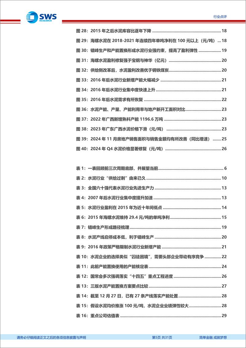 《建筑材料行业“周期建材继往开来”系列一：水泥复盘，重视水泥“反内卷”与产能处置-241230-申万宏源-31页》 - 第5页预览图