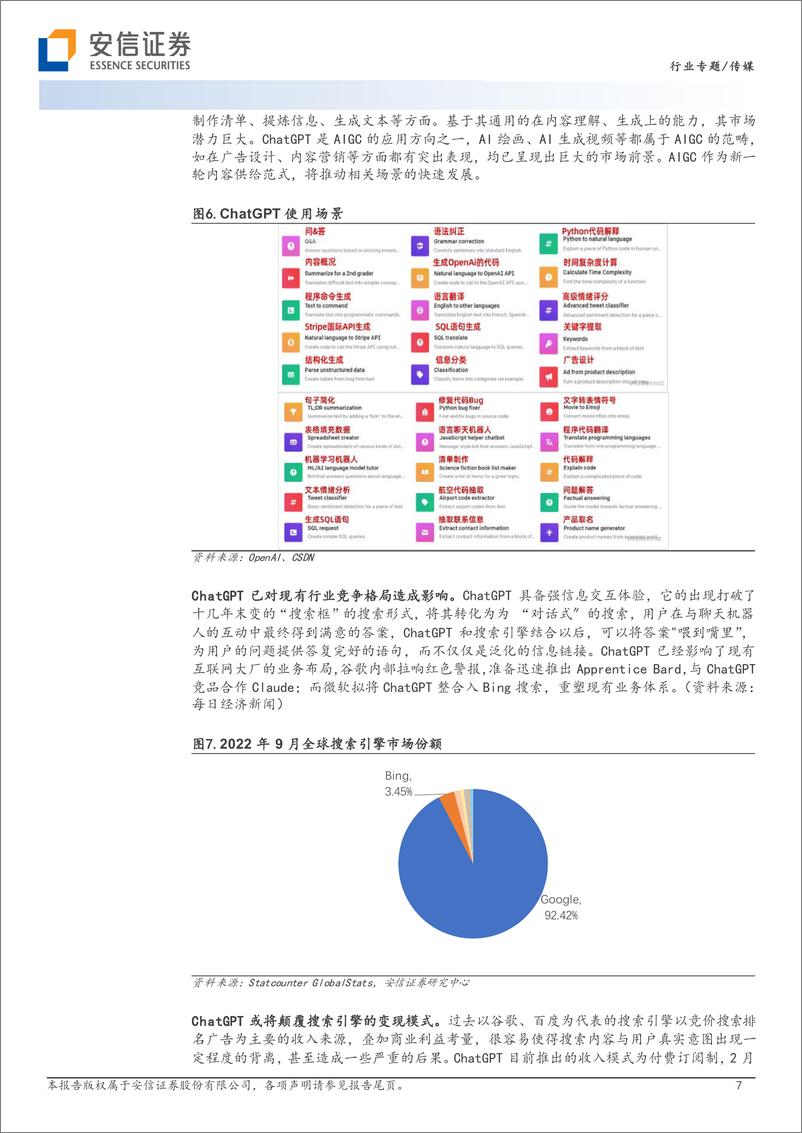 《AI专题报告之一：AIGC与ChatGPT正掀起新一轮的产业浪潮-从“上网”到“上算”，由“网络世界”至“虚拟现实”》 - 第7页预览图