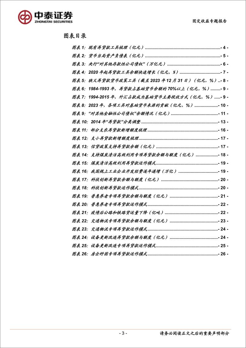 《固定收益专题报告-详解“再贷款”：历史演化与工具梳理-240415-中泰证券-28页》 - 第3页预览图