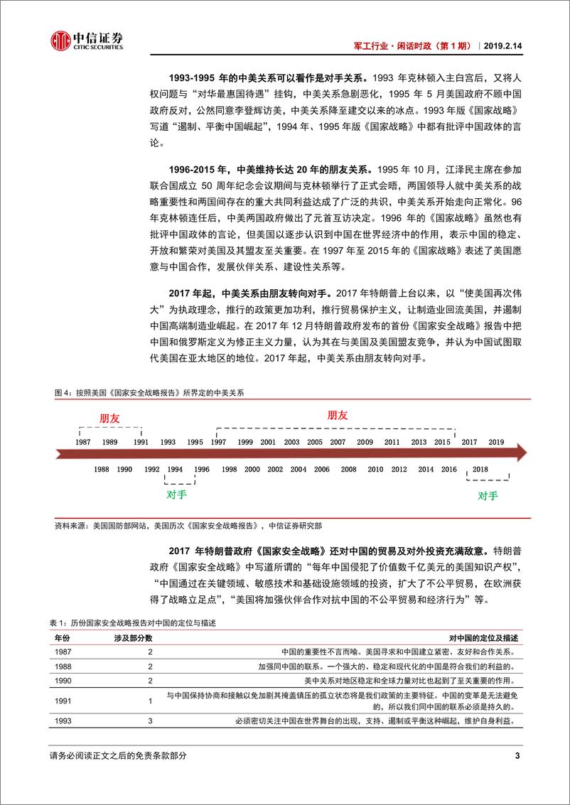 《军工行业·闲话时政（第1期）：美国的国家安全战略体系-20190214-中信证券-19页》 - 第7页预览图