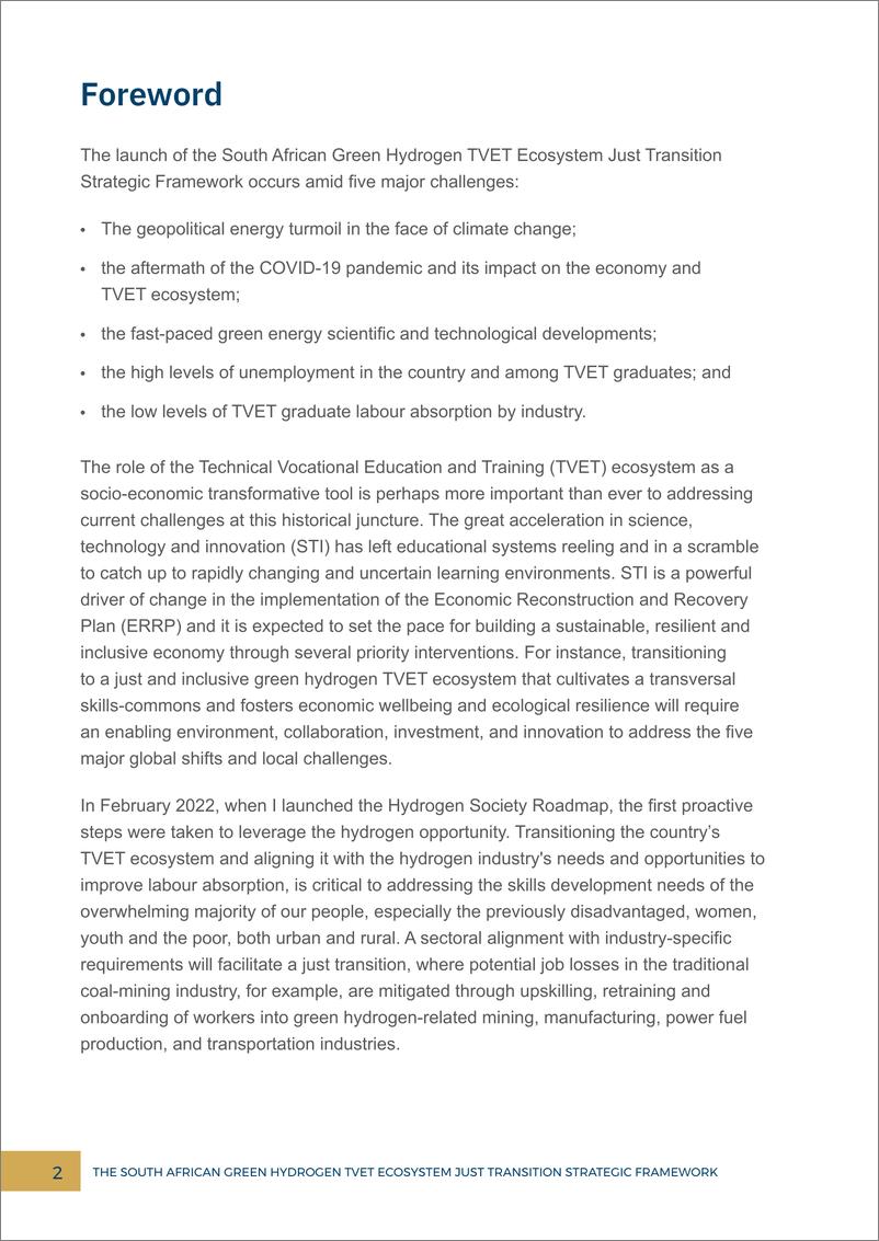 《南非国际事务研究所-南非绿色氢TVET生态系统转型战略框架（英）-2022.12-143页》 - 第3页预览图