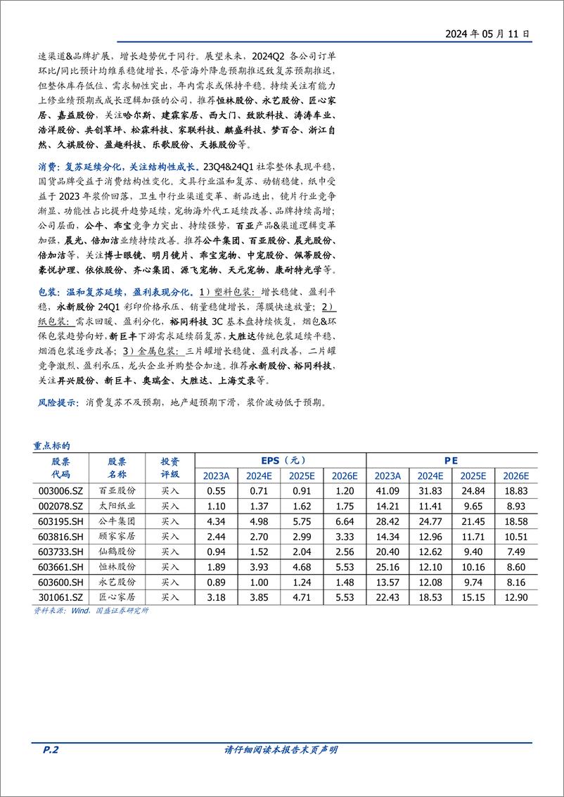 《轻工制造行业专题研究：出口持续改善，内需结构分化-240511-国盛证券-45页》 - 第2页预览图