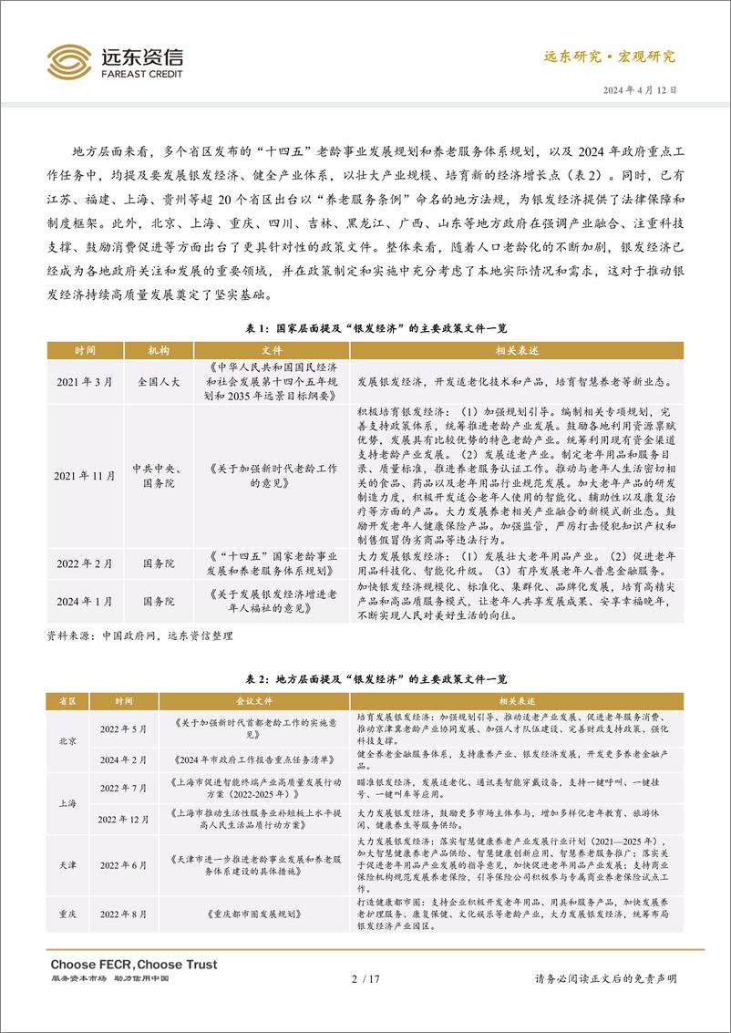 《远东资信：2024年中国银发经济的政策、现状与趋势展望报告》 - 第3页预览图