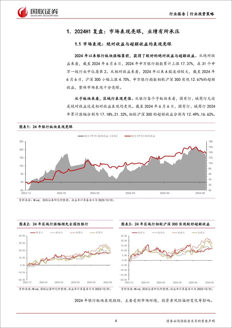 《银行行业2024年度中期投资策略：红利价值为胜负手，进可攻退可守-240618-国联证券-25页》 - 第4页预览图