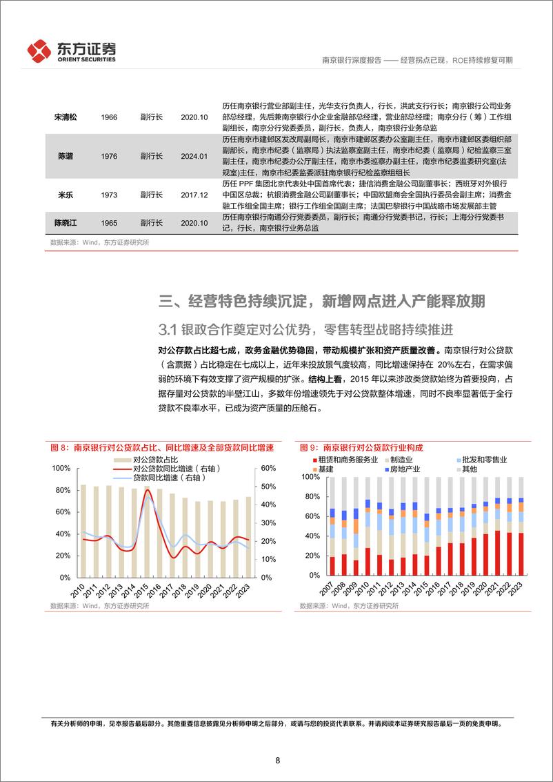 《南京银行(601009)深度报告：经营拐点已现，ROE持续修复可期-240702-东方证券-24页》 - 第8页预览图