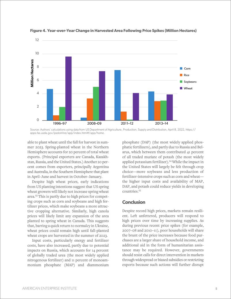 《美国企业研究所-俄罗斯与乌克兰战争对全球农业市场的影响（英）-2022.5-7页》 - 第6页预览图