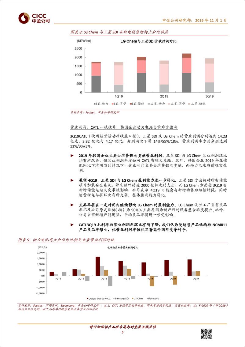 《新能源行业中金看海外·比较：3Q19全球动力电池企业回顾，盈利能力分化，格局逐步变化-20191101-中金公司-14页》 - 第6页预览图